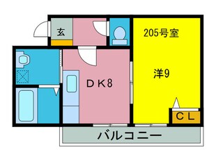 309プラザの物件間取画像